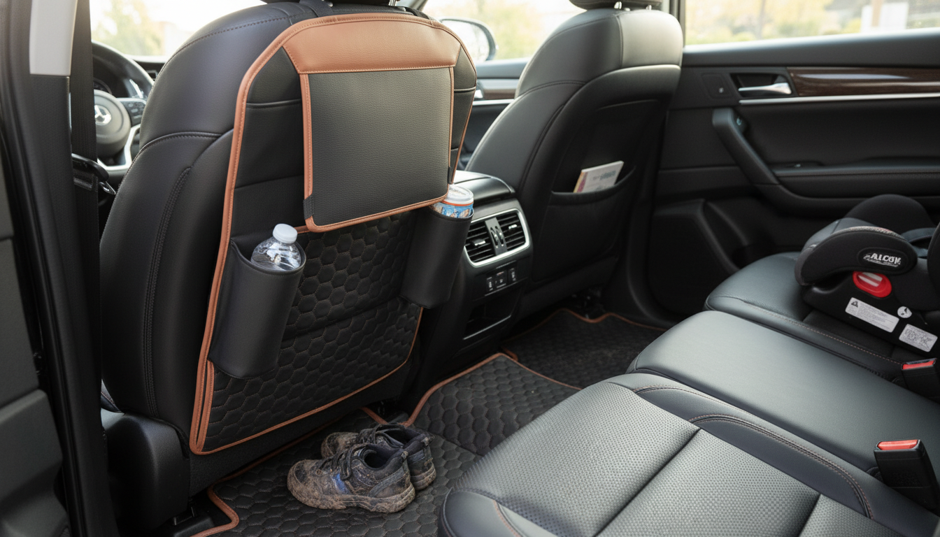 Hexy Seat Back Organizer & Seat Protector Set (2 Pcs) | Owleys Guide