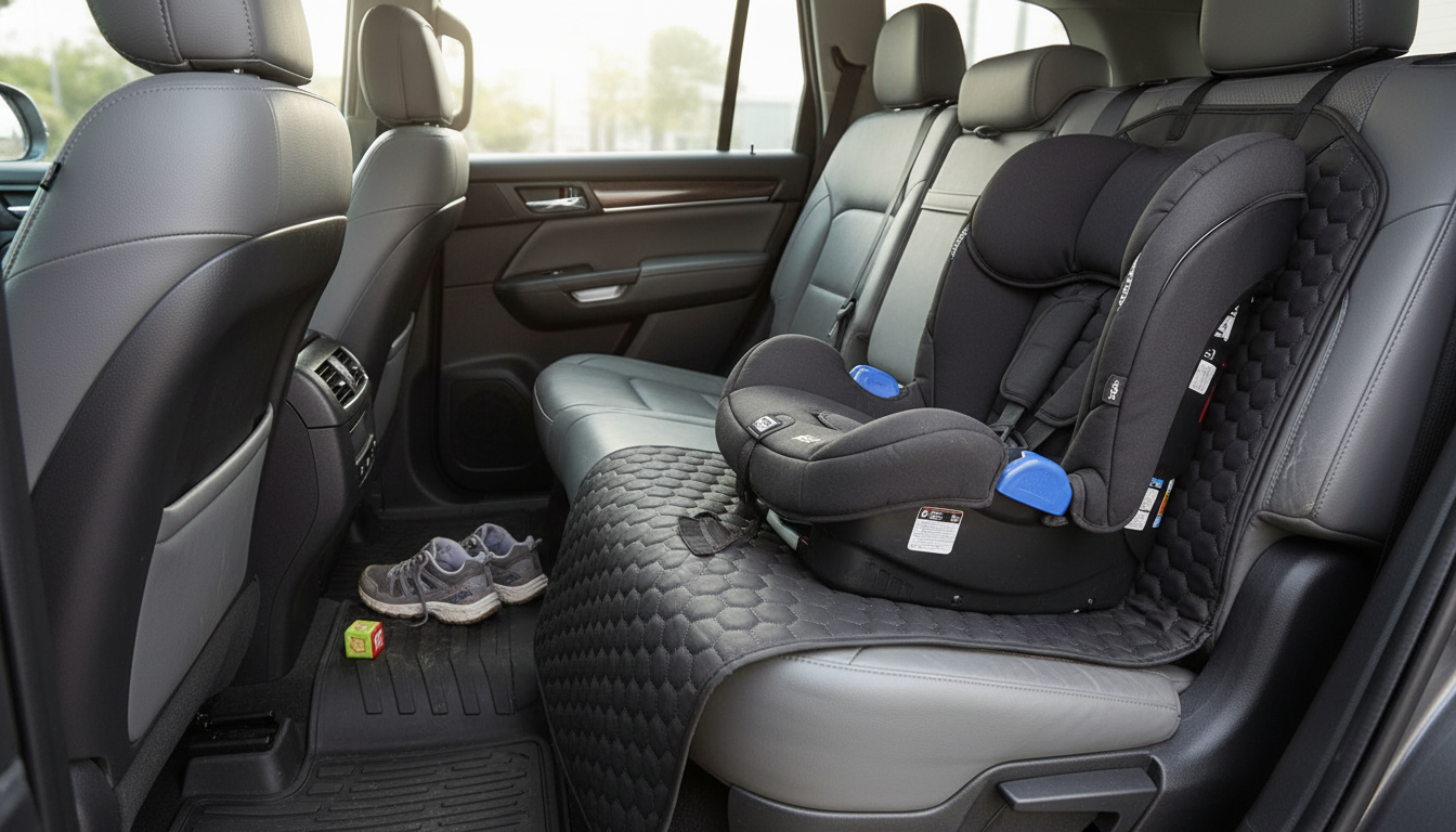 Hexy Seat Protector + Kick Mat Set: Block Scuffs Fast