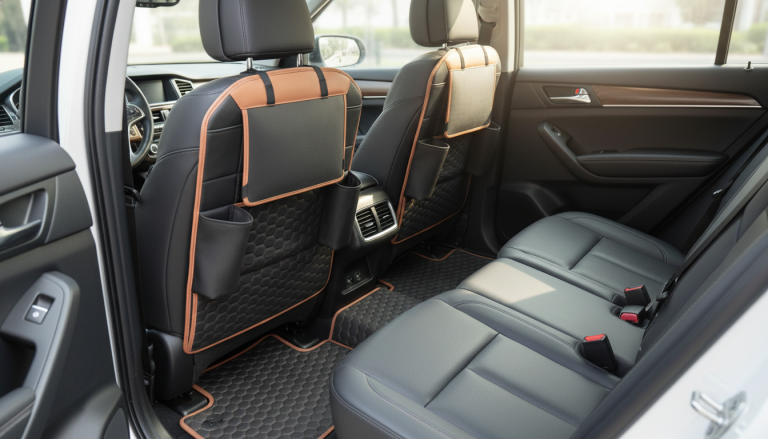Twins Seat Back Organizer Set: Protect Seats, Store More