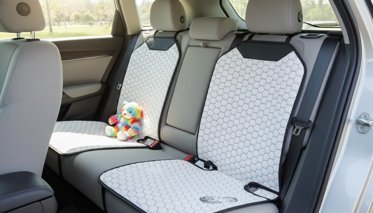 White Hexy Twins Set: 4-Piece Seat & Back Protection
