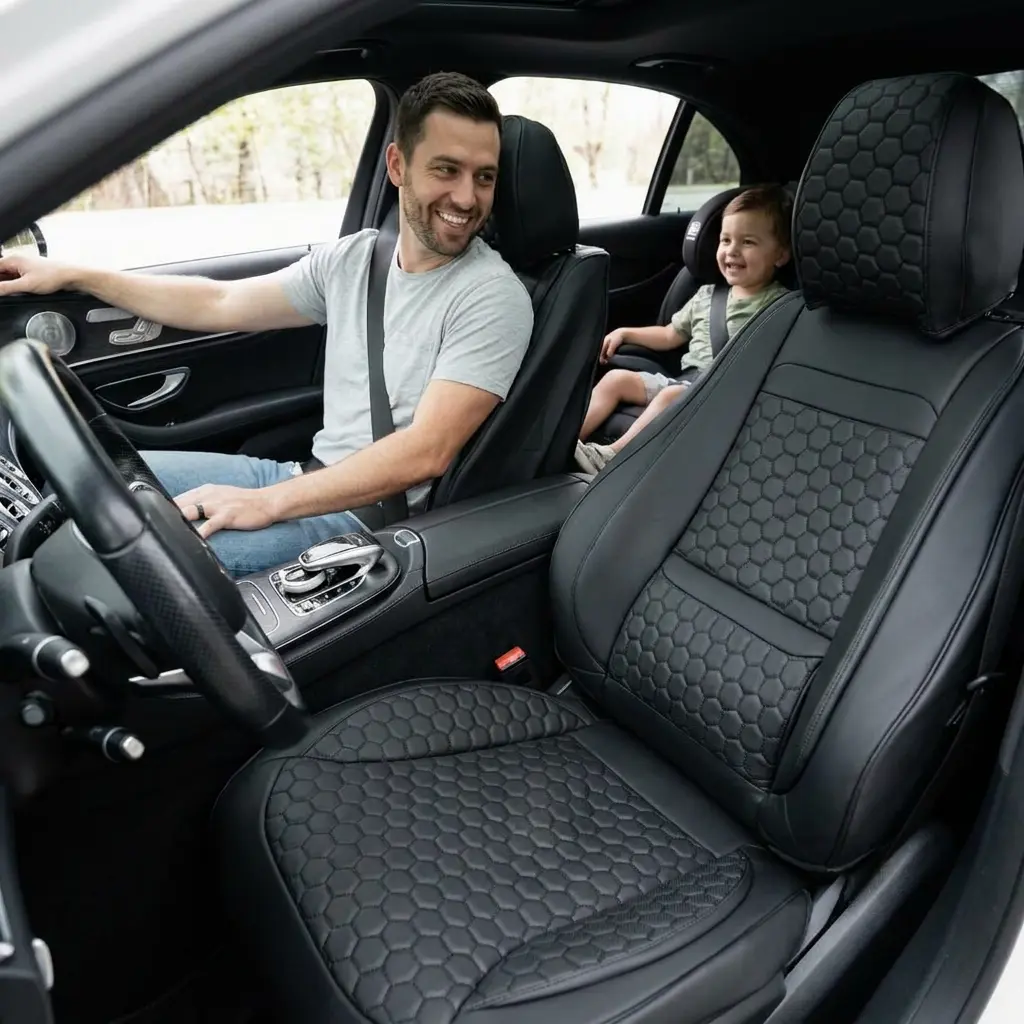 Eco-Leather Car Seat Covers  |  “Harlow” by Owleys