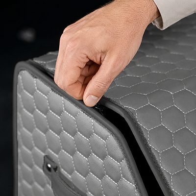 Gray Hexy 21.6 Inch Trunk Organizer Description 2