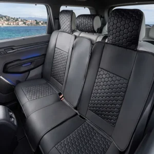 Kia EV9 Seat Covers (2024–2026) – Back Seat Custom Fit, Premium Eco-Leather  |  Owleys