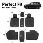 Lexus GX 550 Seat Covers (2024–2026) – Back Seat Custom Fit, Premium Eco-Leather  |  Owleys - View 3