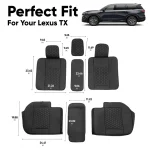 Lexus TX 350 Seat Covers (2024–2026) – Back Seat Custom Fit, Premium Eco-Leather  |  Owleys - View 3