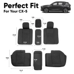 Mazda CX-5 Seat Covers (2017–2026) – Back Seat Custom Fit, Premium Eco-Leather  |  Owleys - View 3