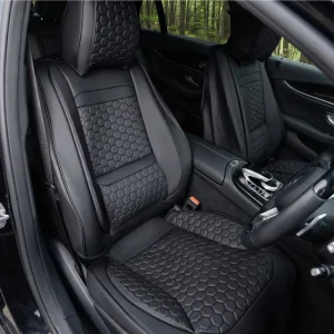 Porsche Cayenne Seat Covers (2019–2026) – Front Seat Custom Fit, Premium Eco-Leather  |  Owleys