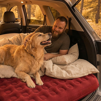 Inflatable Car Air Bed Description