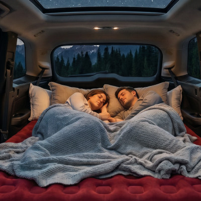 Inflatable Car Air Bed Description