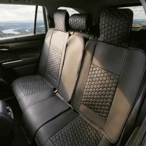 Toyota Grand Highlander Seat Covers (2024–2026) – Back Seat Custom Fit, Premium Eco-Leather  |  Owleys