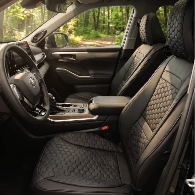 Toyota Grand Highlander Seat Covers (2024–2026) – Front Seat Custom Fit, Premium Eco-Leather  |  Owleys