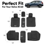 Volvo XC40 Seat Covers (2019–2026) – Back Seat Custom Fit, Premium Eco-Leather  |  Owleys - View 3