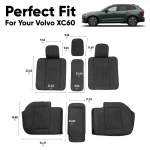 Volvo XC60 Seat Covers (2018–2026) – Back Seat Custom Fit, Premium Eco-Leather  |  Owleys - View 3