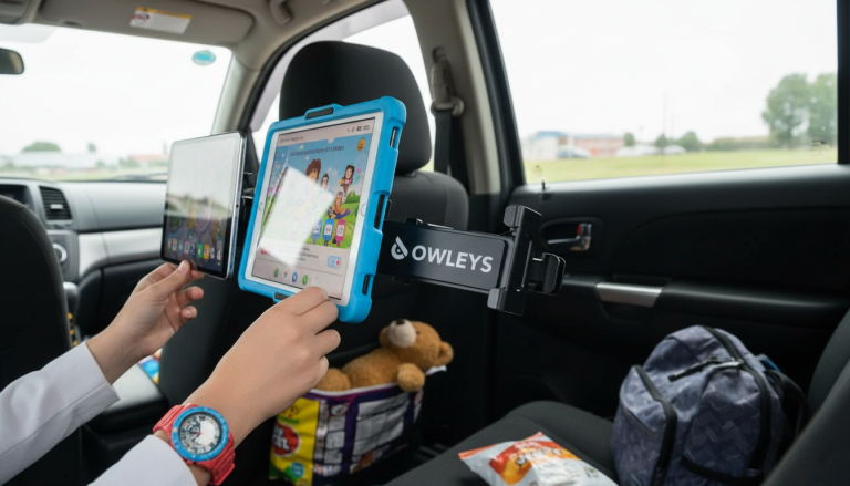How Adjustable Are Headrest Tablet Holders in Cars?
