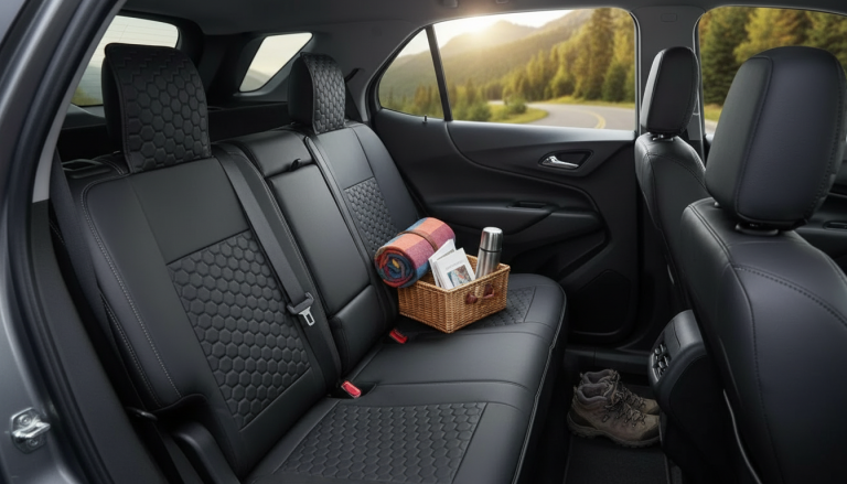 Chevy Equinox 2018–2026 Rear Seat Covers: Harlow Black