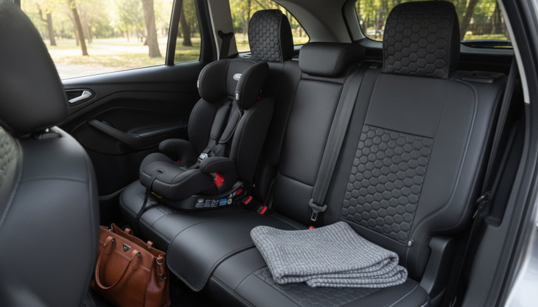 Ford Escape (2013–2024) Harlow Rear Seat Covers, Black