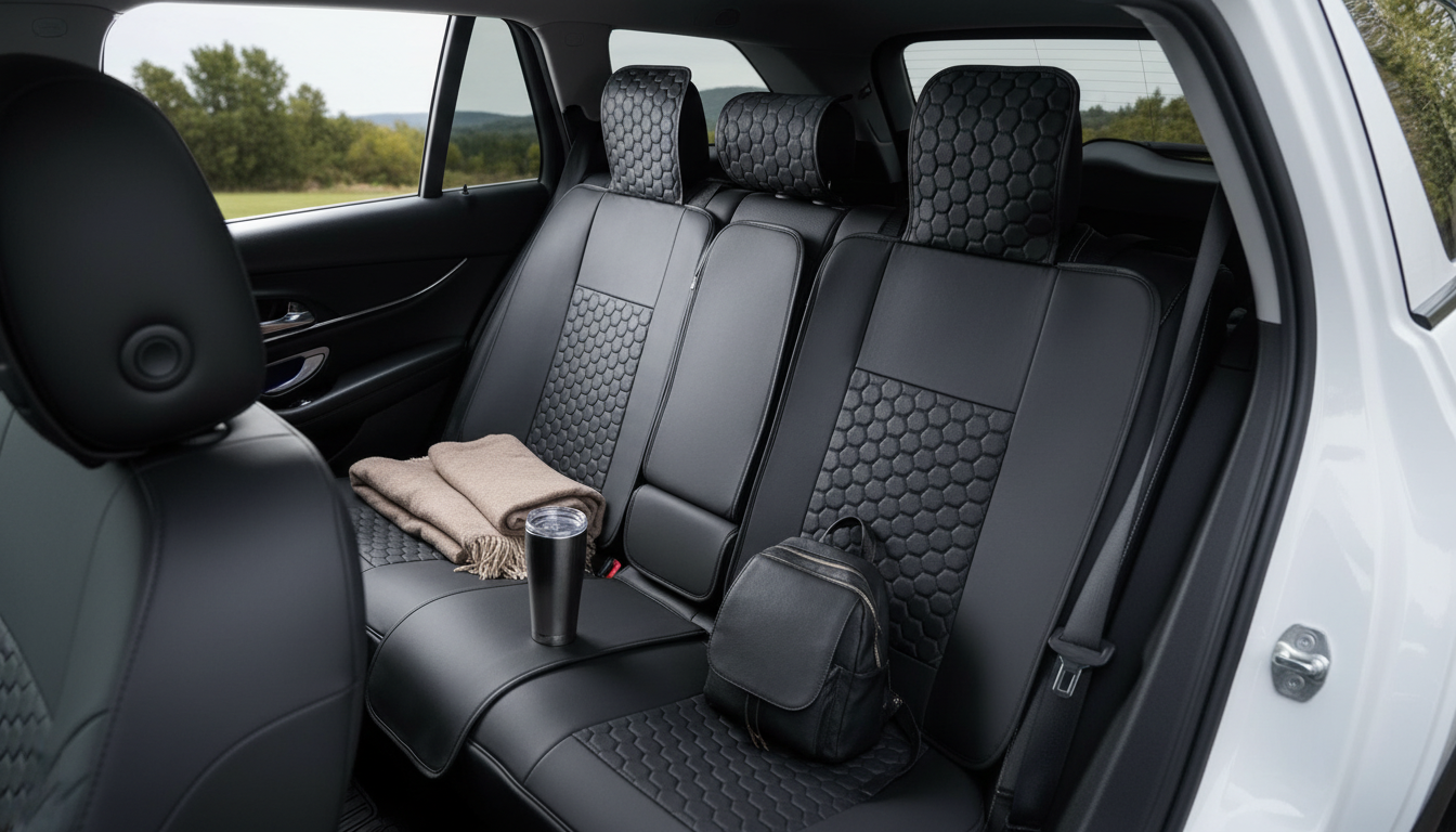 GMC Acadia 2017–2026 Rear Seat Covers: Harlow Eco-Leather