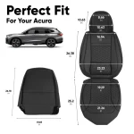 Acura MDX Seat Covers (2001–2026) – Front Seat Custom Fit, Premium Eco-Leather  |  Owleys - View 3