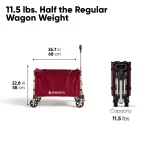 Ultralight Collapsible Camping Wagon Cart  |  “Voyager” by Owleys - View 4