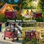 Ultralight Collapsible Camping Wagon Cart  |  “Voyager” by Owleys - View 7