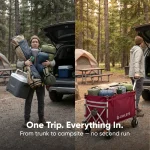 Ultralight Collapsible Camping Wagon Cart  |  “Voyager” by Owleys - View 2