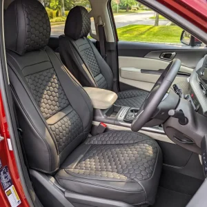 Kia Carnival Seat Covers (2006–2026) – Front Seat Custom Fit, Premium Eco-Leather  |  Owleys