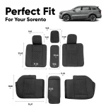 Kia Sorento Seat Covers (2003–2026) – Back Seat Custom Fit, Premium Eco-Leather  |  Owleys - View 3