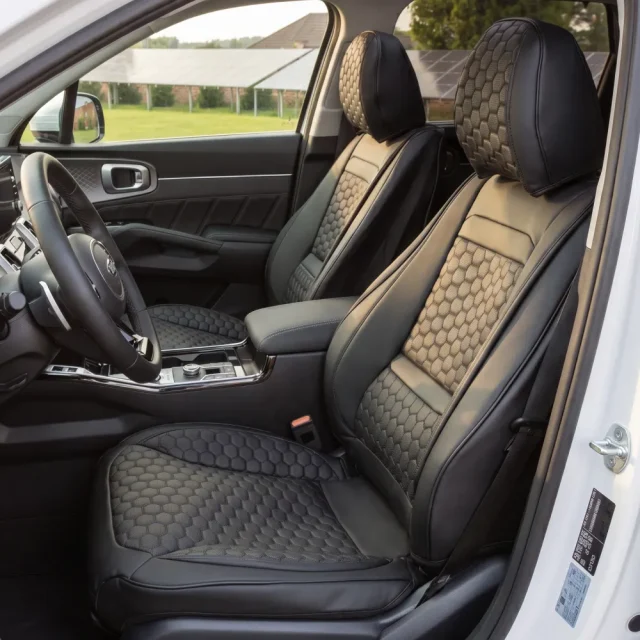 Kia Sorento Seat Covers (2003–2026) – Front Seat Custom Fit, Premium Eco-Leather  |  Owleys