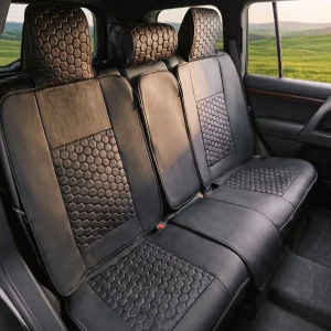 Toyota Land Cruiser Seat Covers (1998–2026) – Back Seat Custom Fit, Premium Eco-Leather  |  Owleys