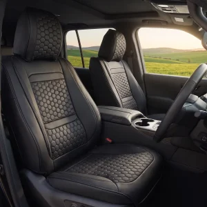 Toyota Land Cruiser Seat Covers (1998–2026) – Front Seat Custom Fit, Premium Eco-Leather  |  Owleys