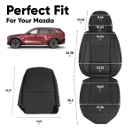 Mazda CX-90 Seat Covers (2024–2026) – Front Seat Custom Fit, Premium Eco-Leather  |  Owleys - View 3