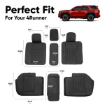 Toyota 4Runner Seat Covers (2003–2026) – Back Seat Custom Fit, Premium Eco-Leather  |  Owleys - View 3