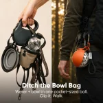 Compact Dog Water Bottle  |  “TravelSip” by Owleys - View 2