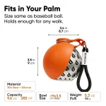 Compact Dog Water Bottle  |  “TravelSip” by Owleys - View 4