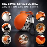 Compact Dog Water Bottle  |  “TravelSip” by Owleys - View 5