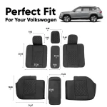 VW Atlas Seat Covers (2016–2026) – Back Seat Custom Fit, Premium Eco-Leather  |  Owleys - View 3