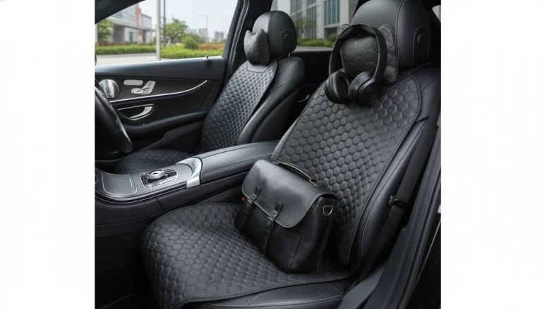 Black Hexy Car Seat Protector Mat: Cleaner, Safer Fit