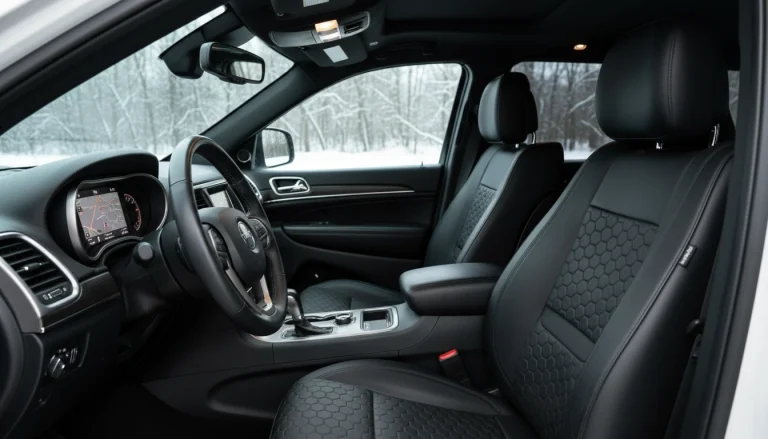 Custom Eco-Leather Front Seat Covers for Grand Cherokee
