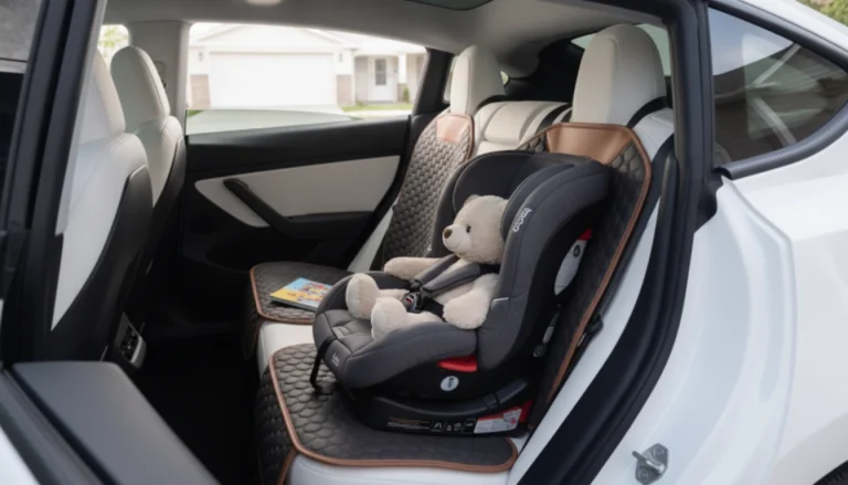 Protect Tesla Model Y Seats: Hexy Child Seat Protector