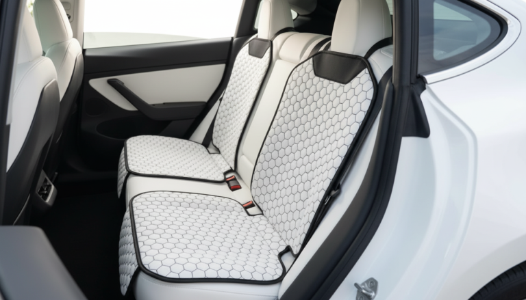 Hexy Tesla Seat Protector: Keep White Seats Bright