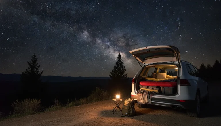 Stargazer Tri-Fold Inflatable Car Bed for Road Trips