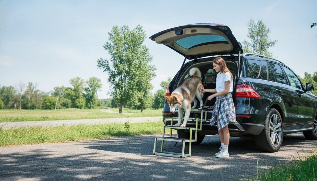 Car Dog Ramp in an appropriate real-world setting
