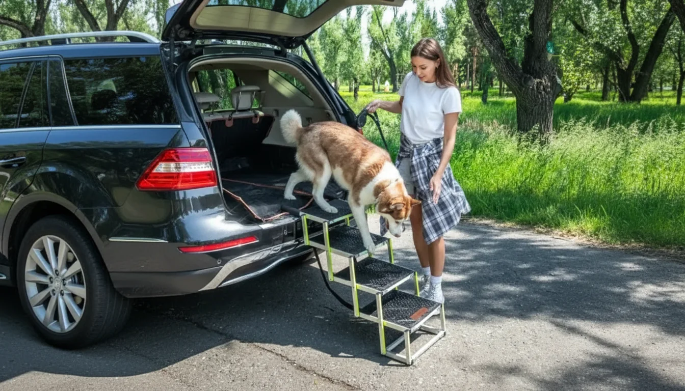 Car Dog Ramp in an appropriate real-world setting