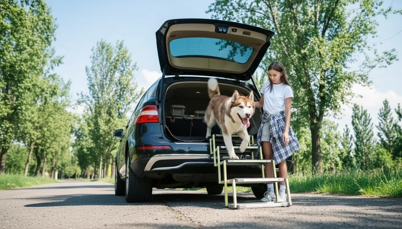 Car Dog Ramp in an appropriate real-world setting