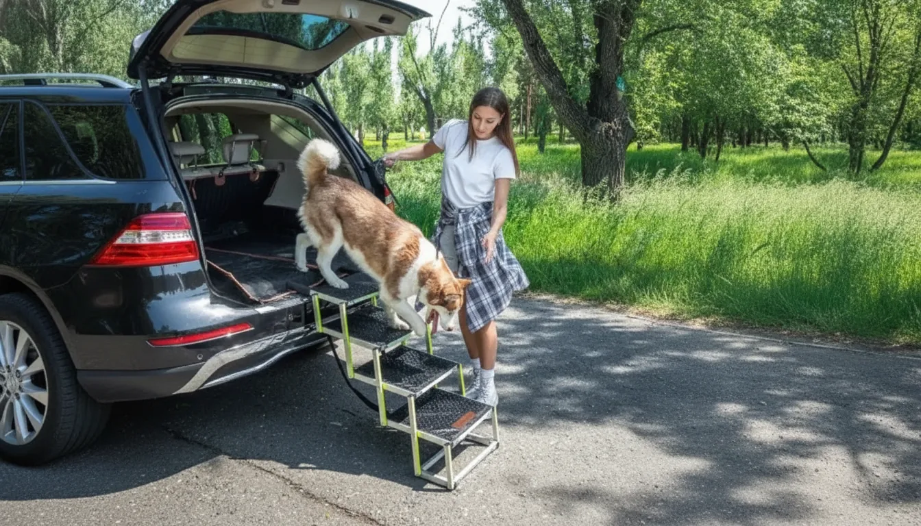 Car Dog Ramp in an appropriate real-world setting