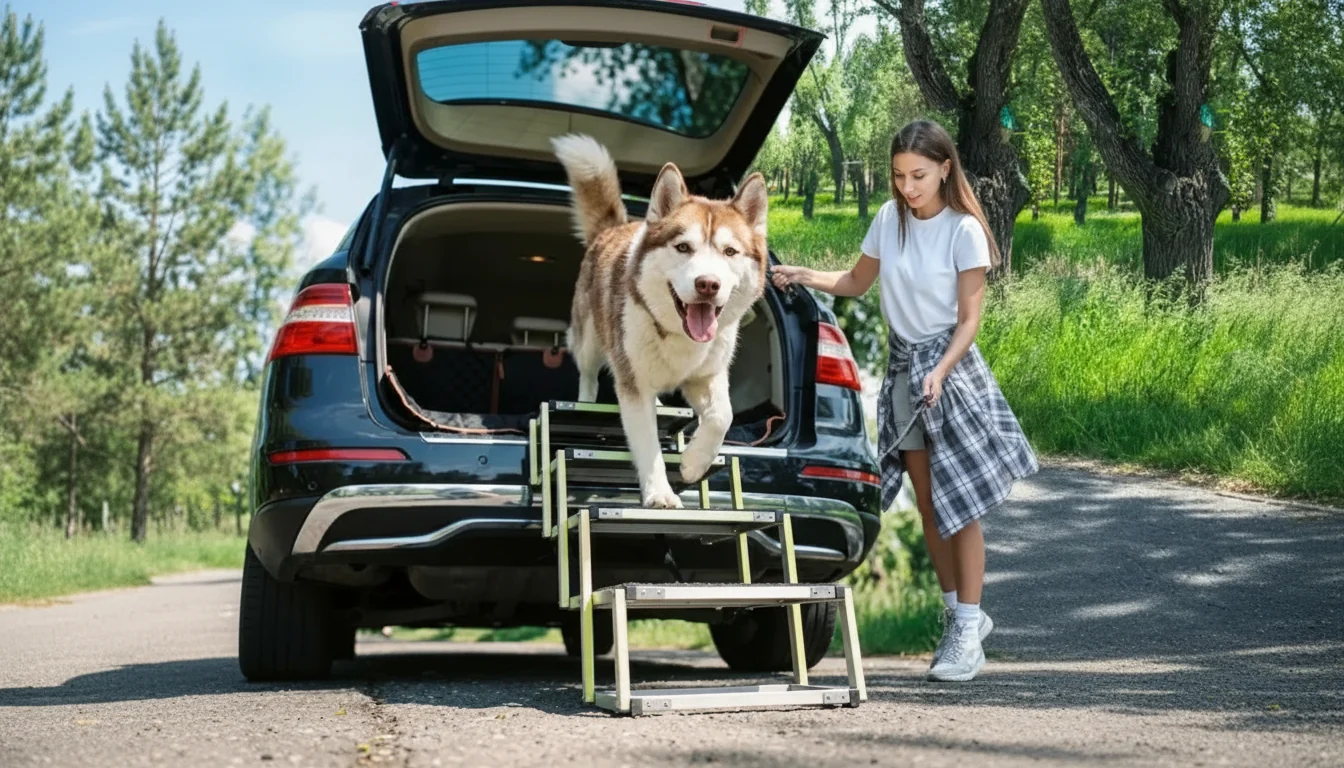 Car Dog Ramp in an appropriate real-world setting
