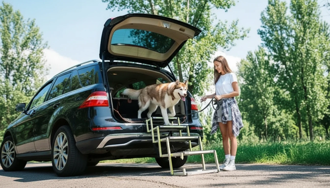 Car Dog Ramp in an appropriate real-world setting