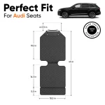 Black Audi Q7 Car Seat Protector  |  Black “Hexy” by Owleys - View 3