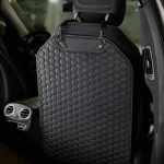 Car Seat Back Protector  |  Black “Hexy” by Owleys - View 12