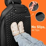 Car Seat Back Protector  |  Black “Hexy” by Owleys - View 7